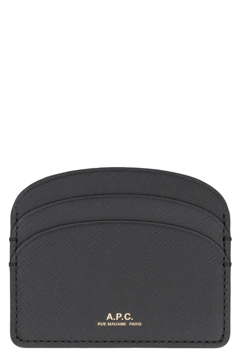 A. P.C. Demi Lune Leather Card Holder