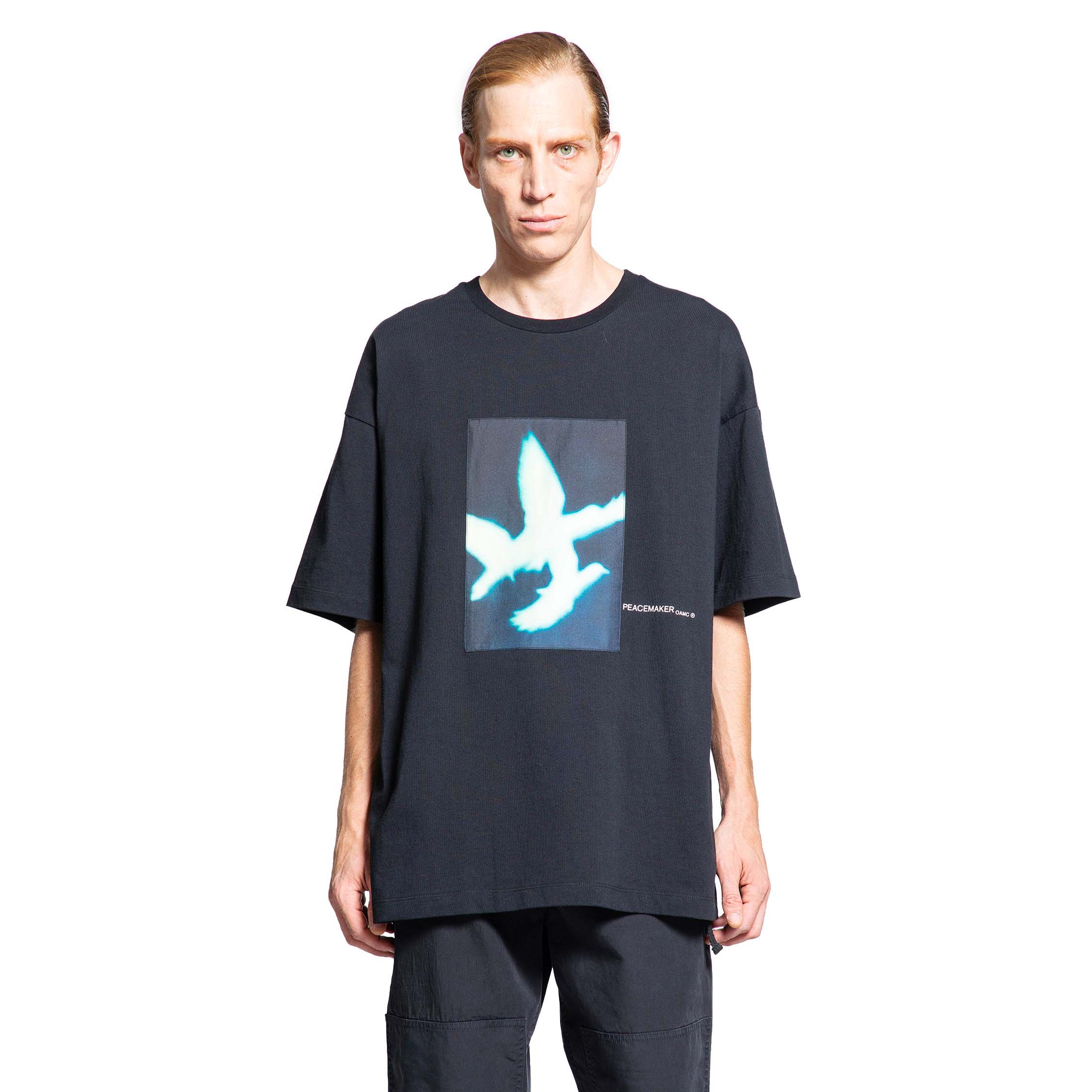 OAMC MAN BLACK T-SHIRTS & TANK TOPS