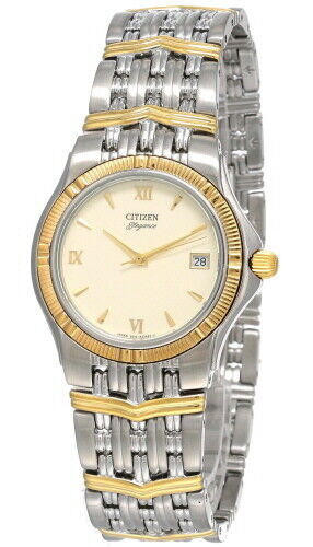 CITIZEN Elegance Beige Dial Two-tone SS Men's Watch AQ0554-51A