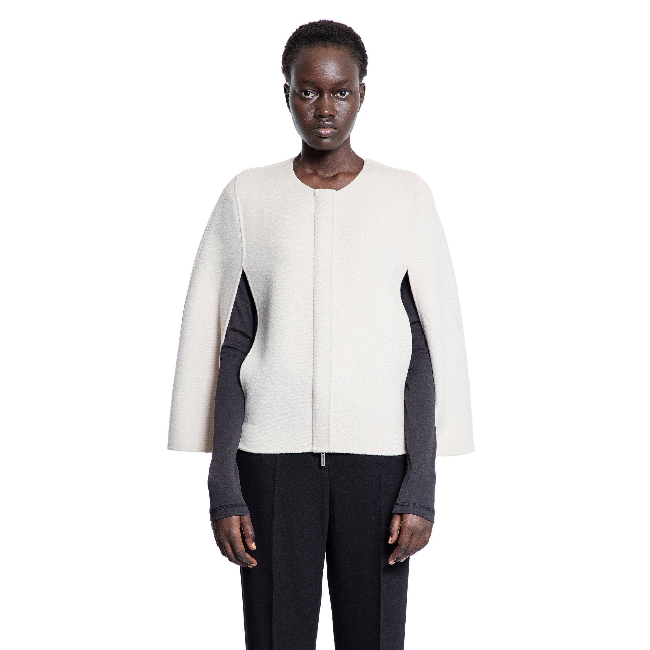 S MAX MARA WOMAN OFF-WHITE COATS