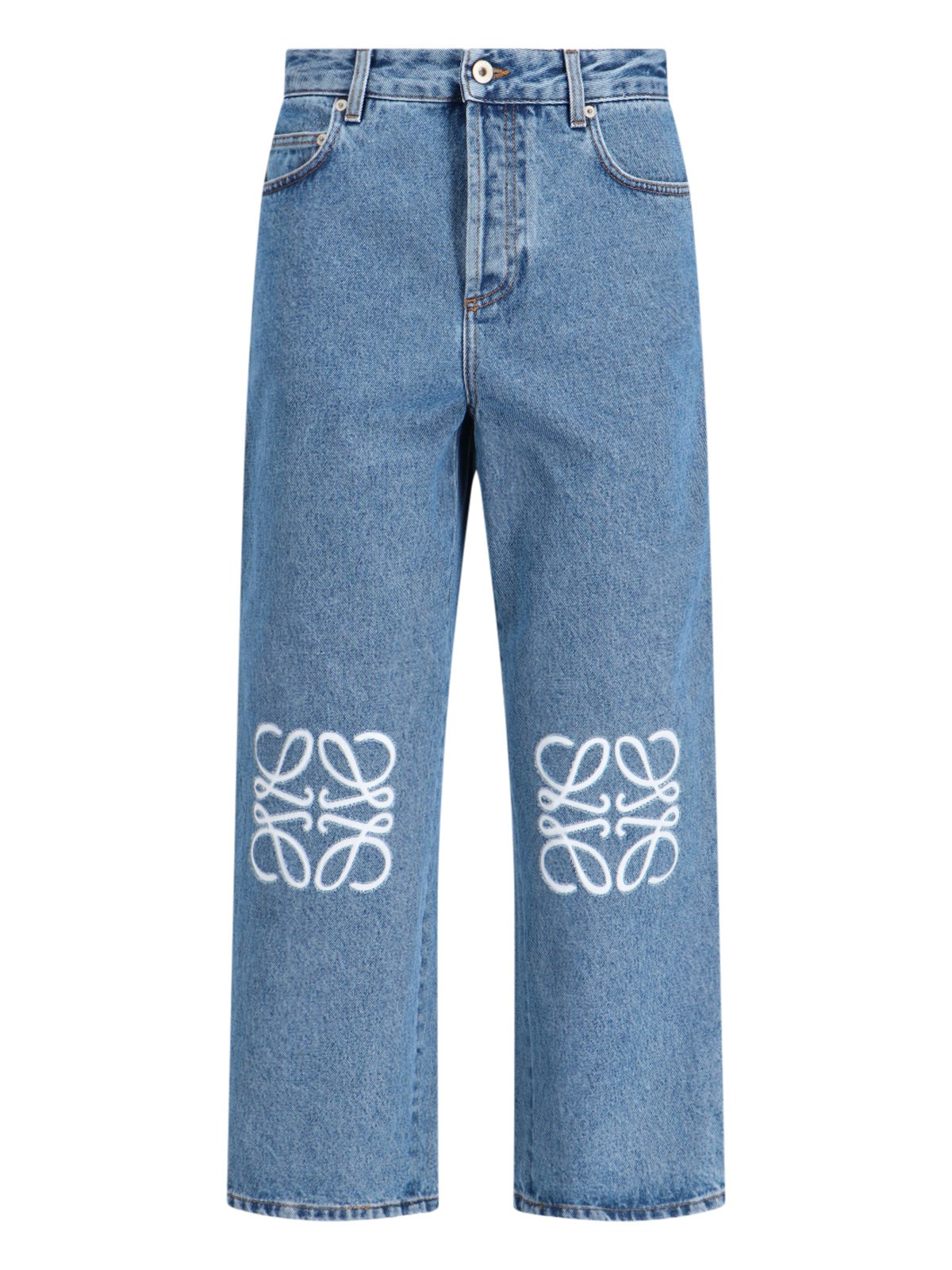 Loewe 'Anagram' Crop Jeans