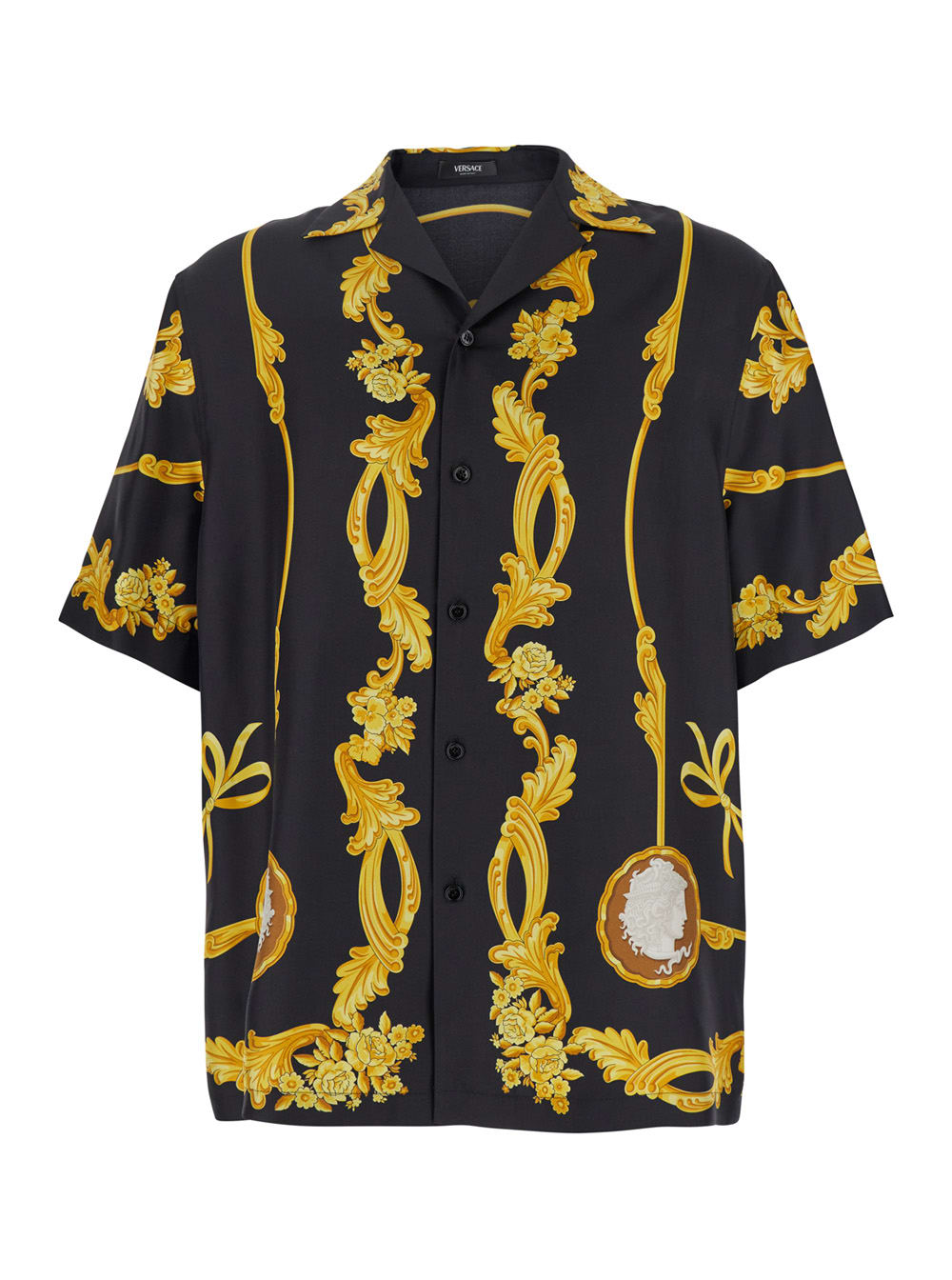 Versace Black Silk Shirt