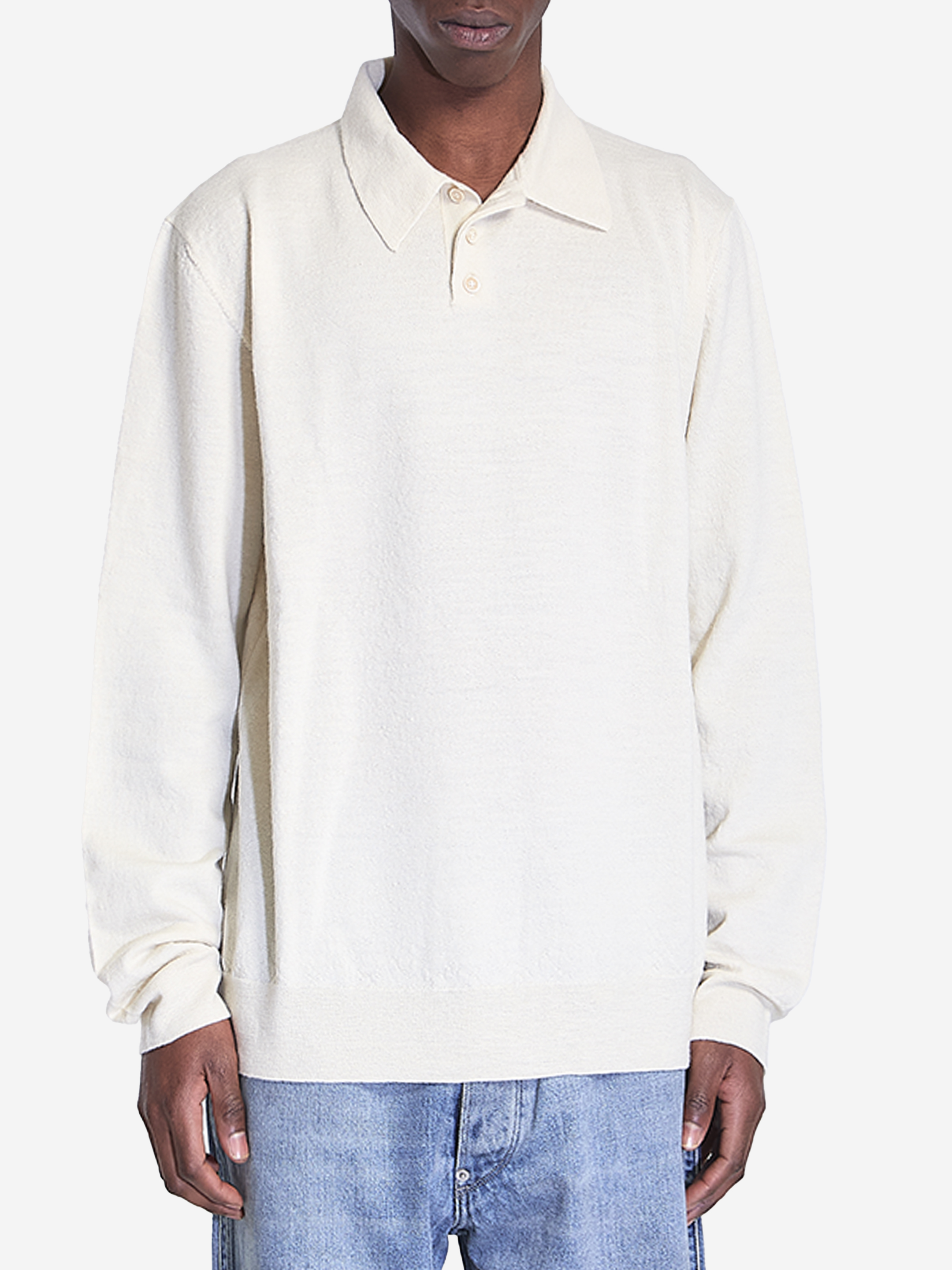 Polo shirt with elbow patches