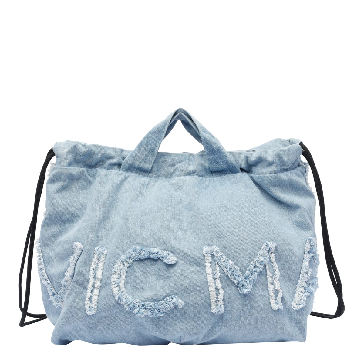 Vic Matié Penelope Denim Logo Backpack Bag