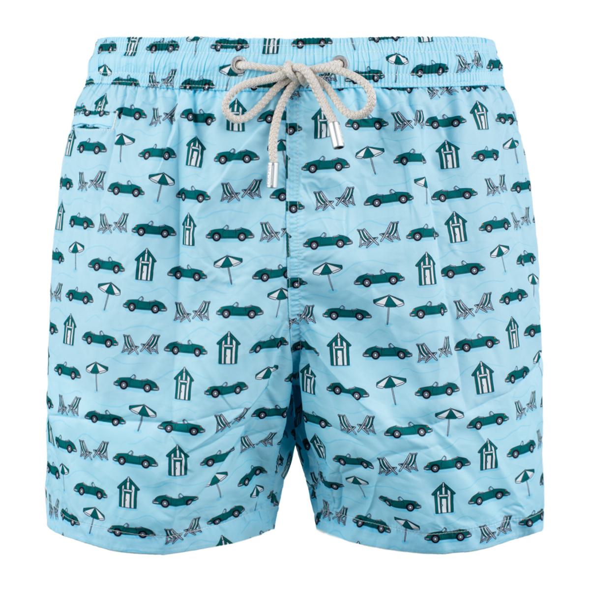 MC2 Saint Barth Lightweight Fabric Lighting Swimsuit With Forte Beach Cabana Print