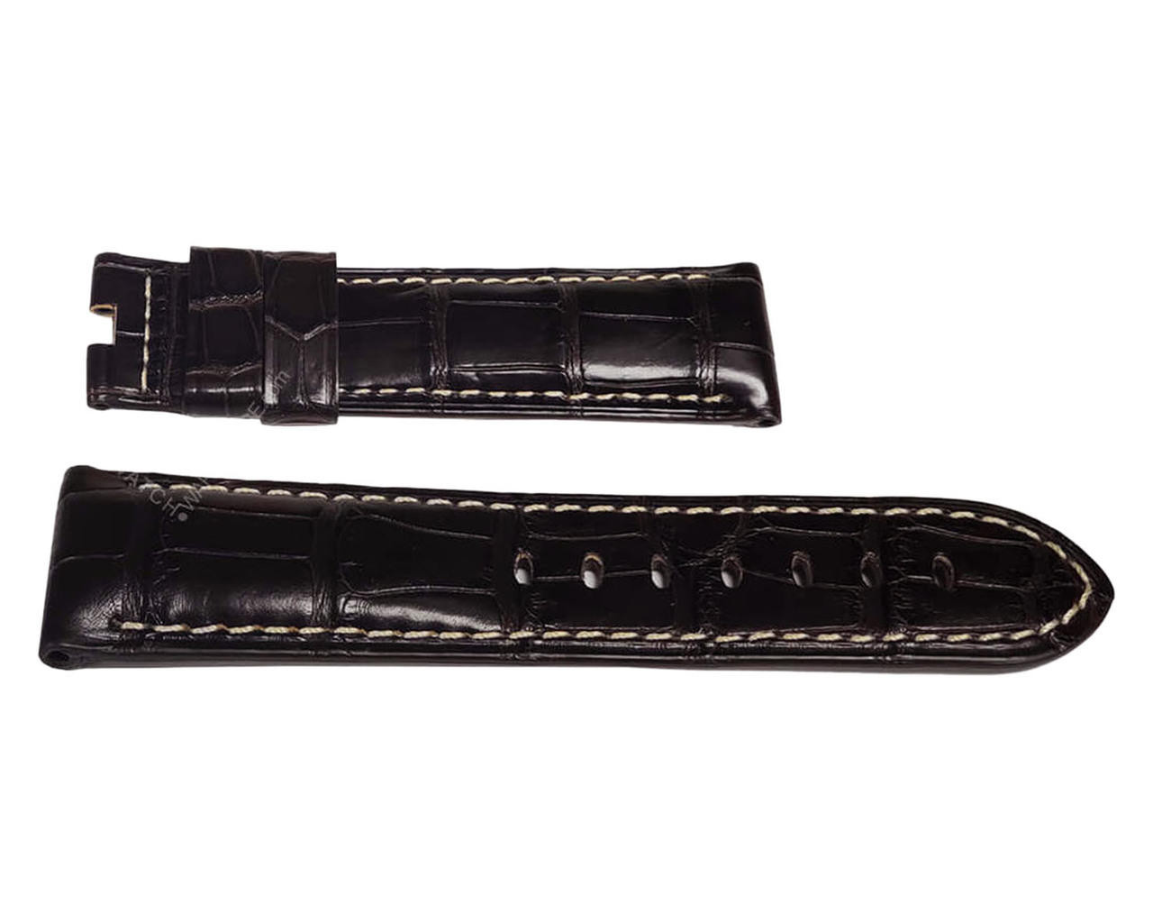 PANERAI Alligator Semimat Dark Brown 115/95 Length Strap MX005FNS