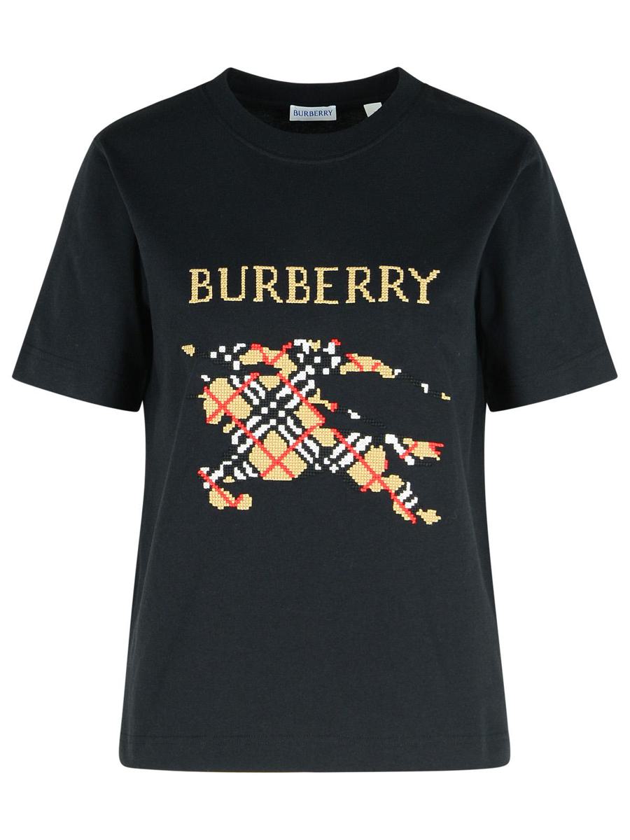Burberry 'Frankie' Black Cotton T-Shirt
