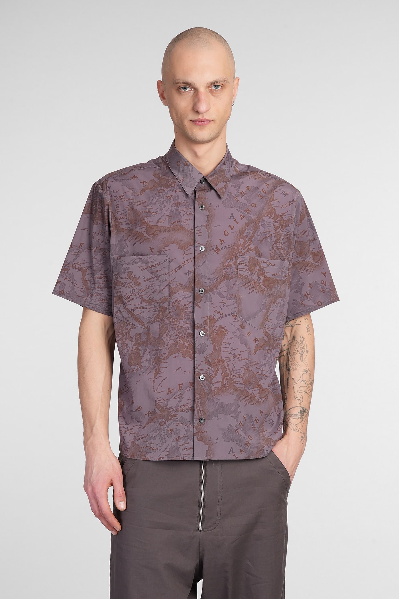 Magliano Shirt In Brown Polyamide