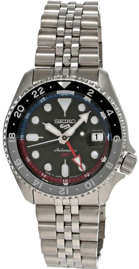 SEIKO 5 Sports SKX Sports Style GMT Series 42.5MM Charcoal Dial Men's Watch SSK019