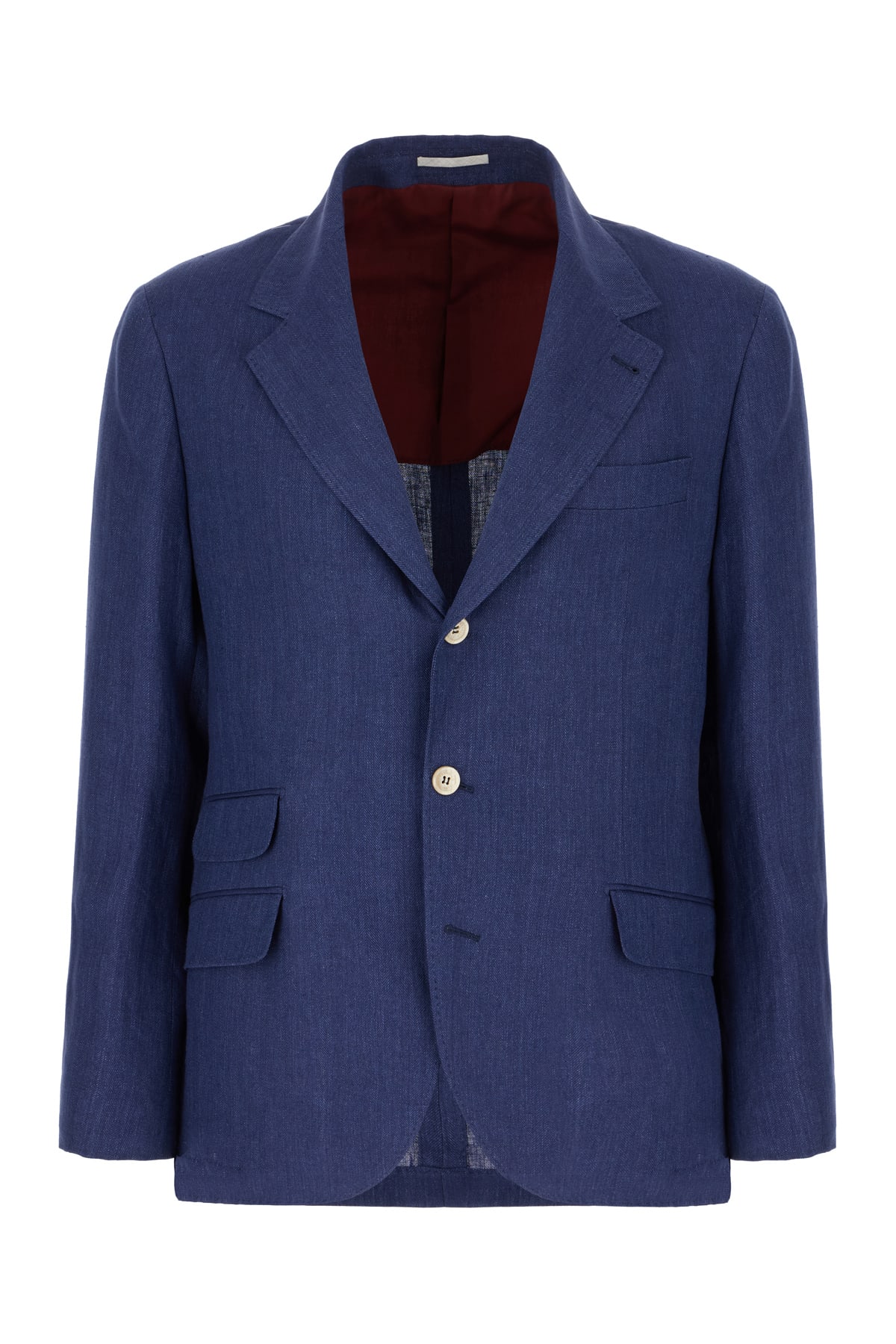 Brunello Cucinelli Blue Linen Blazer