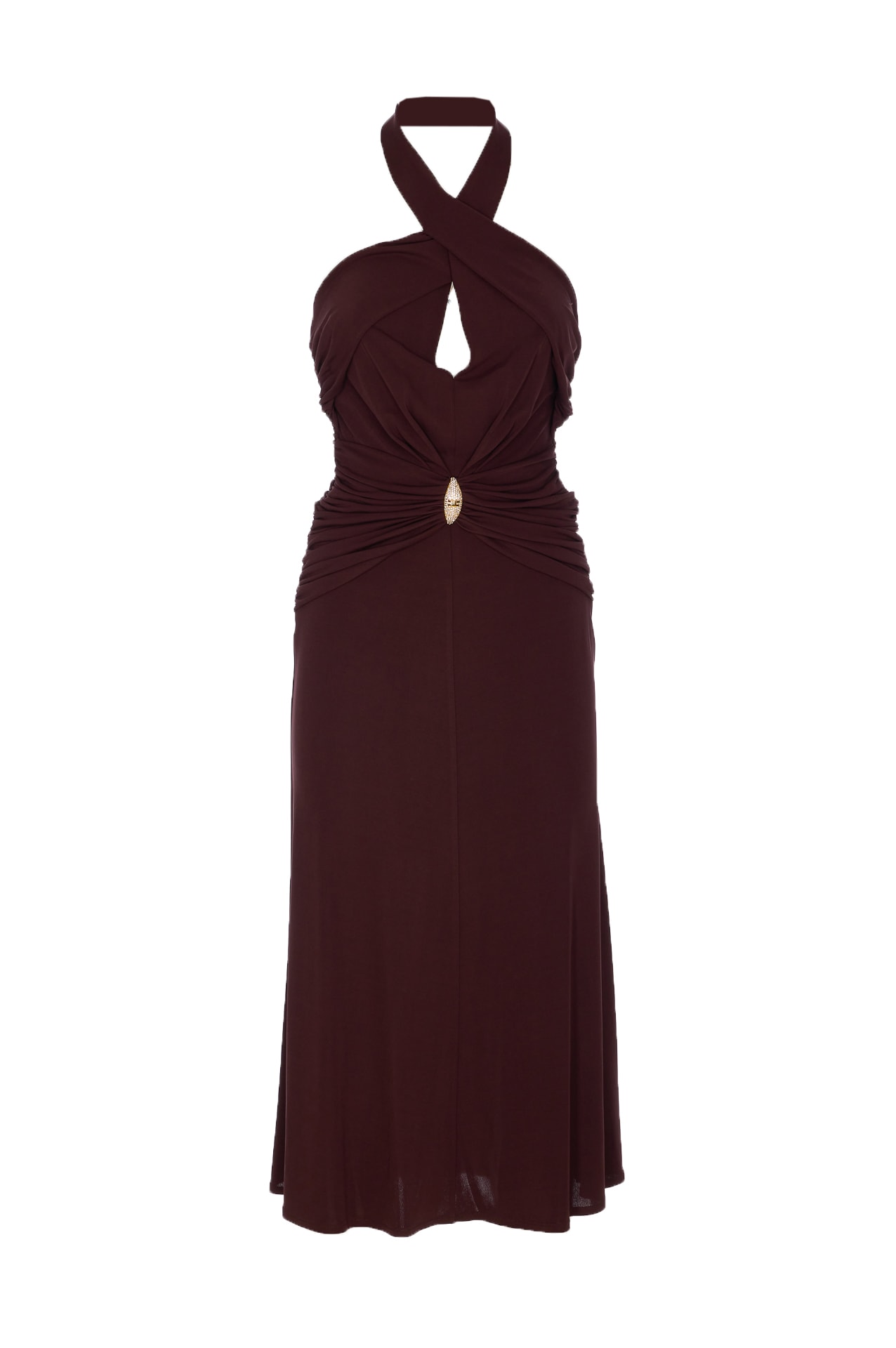 Elisabetta Franchi 荷叶边连衣裙