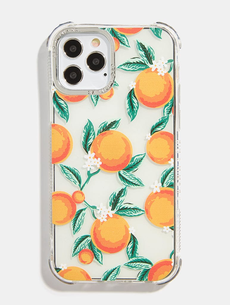 Floral Orange Shock i Phone Case, i Phone 14 Pro Max Case