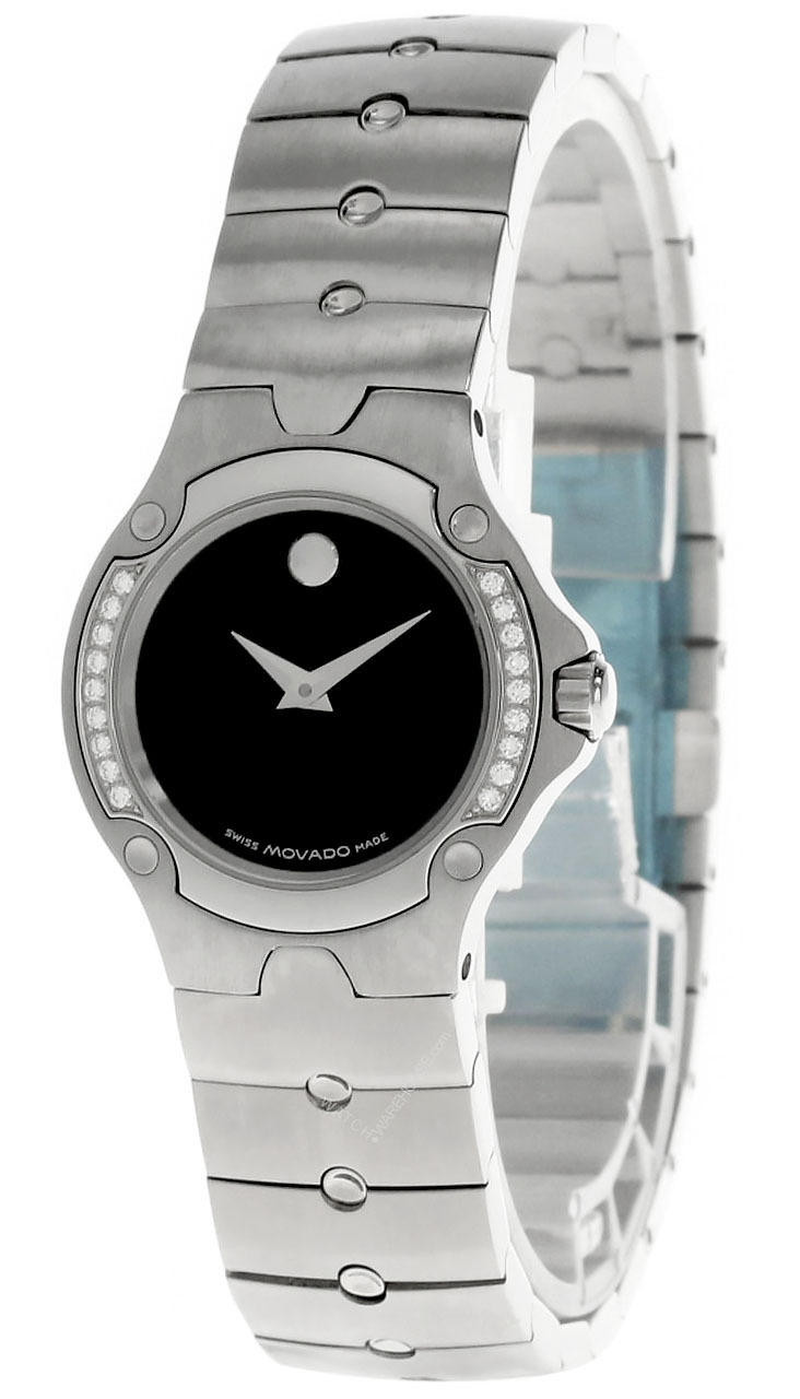 MOVADO Sport Edition Stainless Steel BLK Dial Women's Watch 84-G4-1851