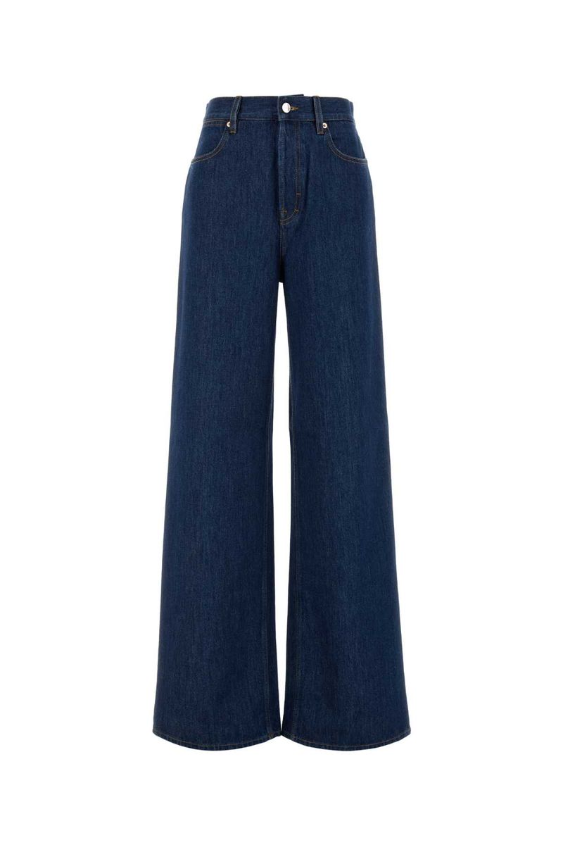 Gucci Wide Leg Denim Jeans