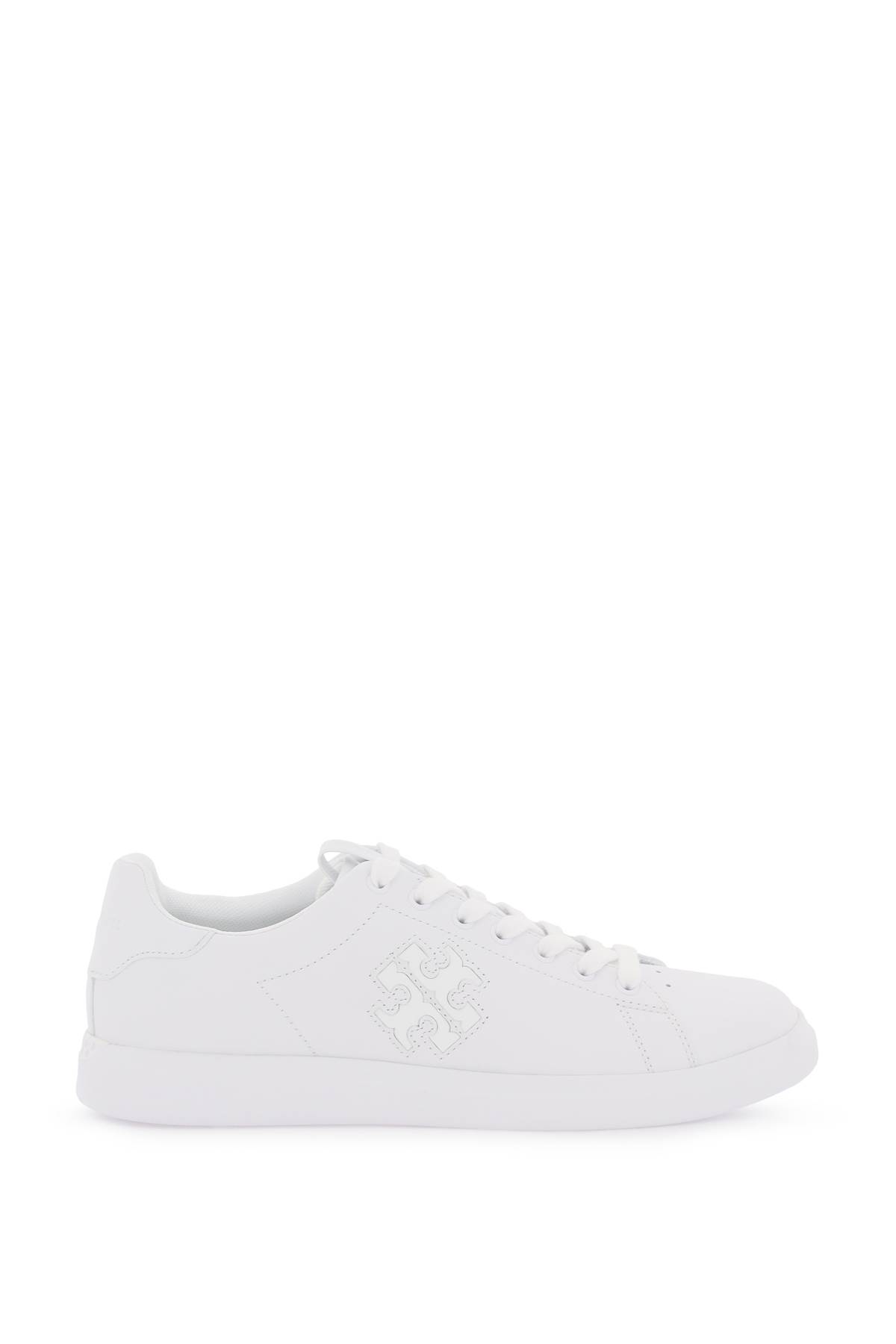 Tory Burch Double T Howell Court Leather Sneakers