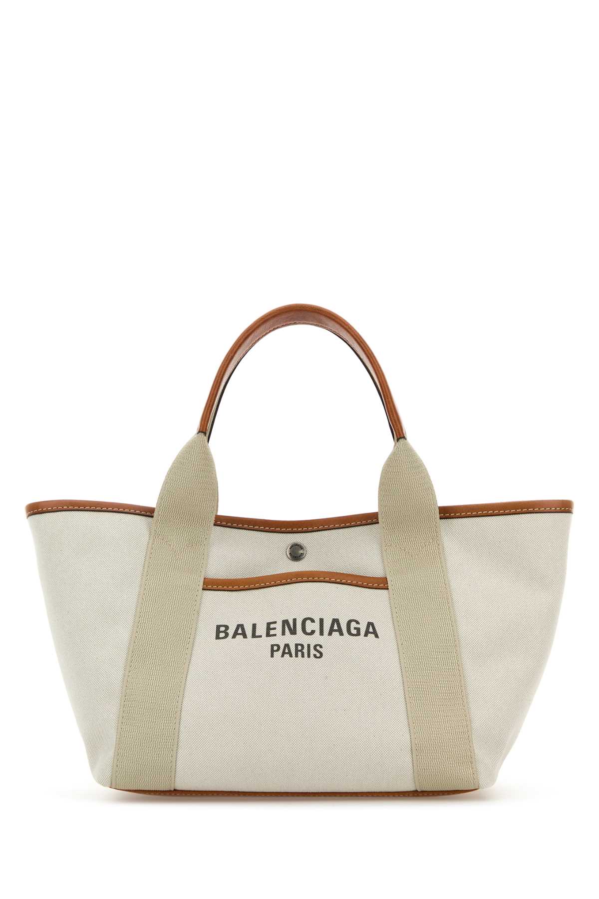 Balenciaga沙色帆布小号Biarritz托特包