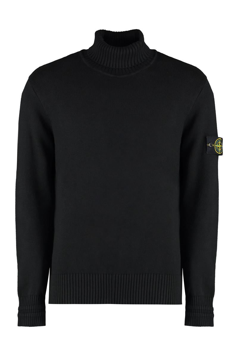 Stone Island 羊毛混纺高领毛衣