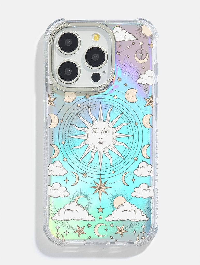 Celestial Tarot Holo Foil Shock i Phone Case, i Phone 14 Case