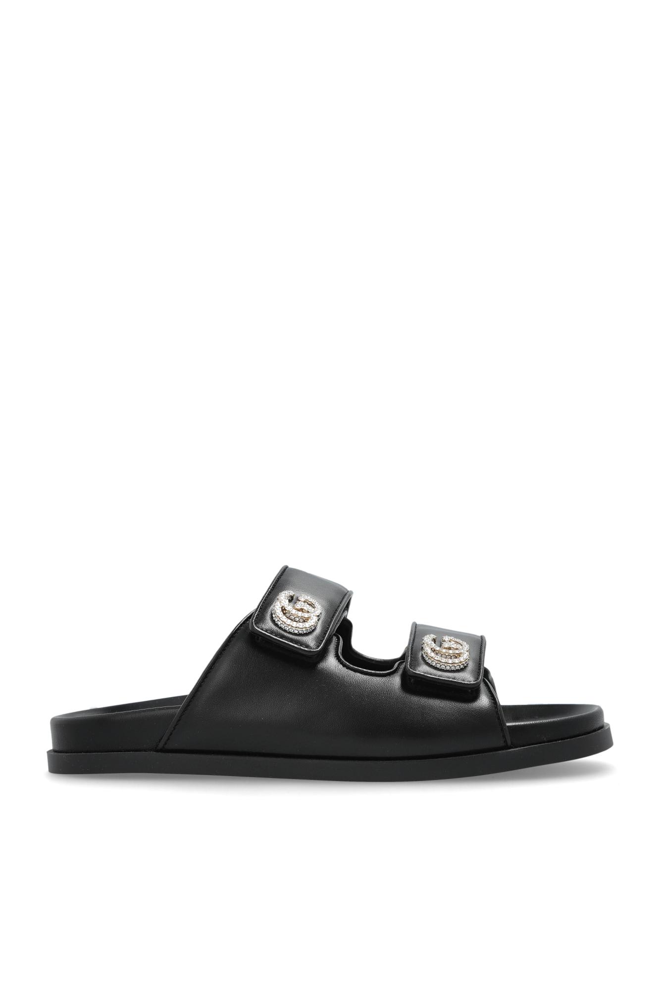 Gucci 皮革拖鞋