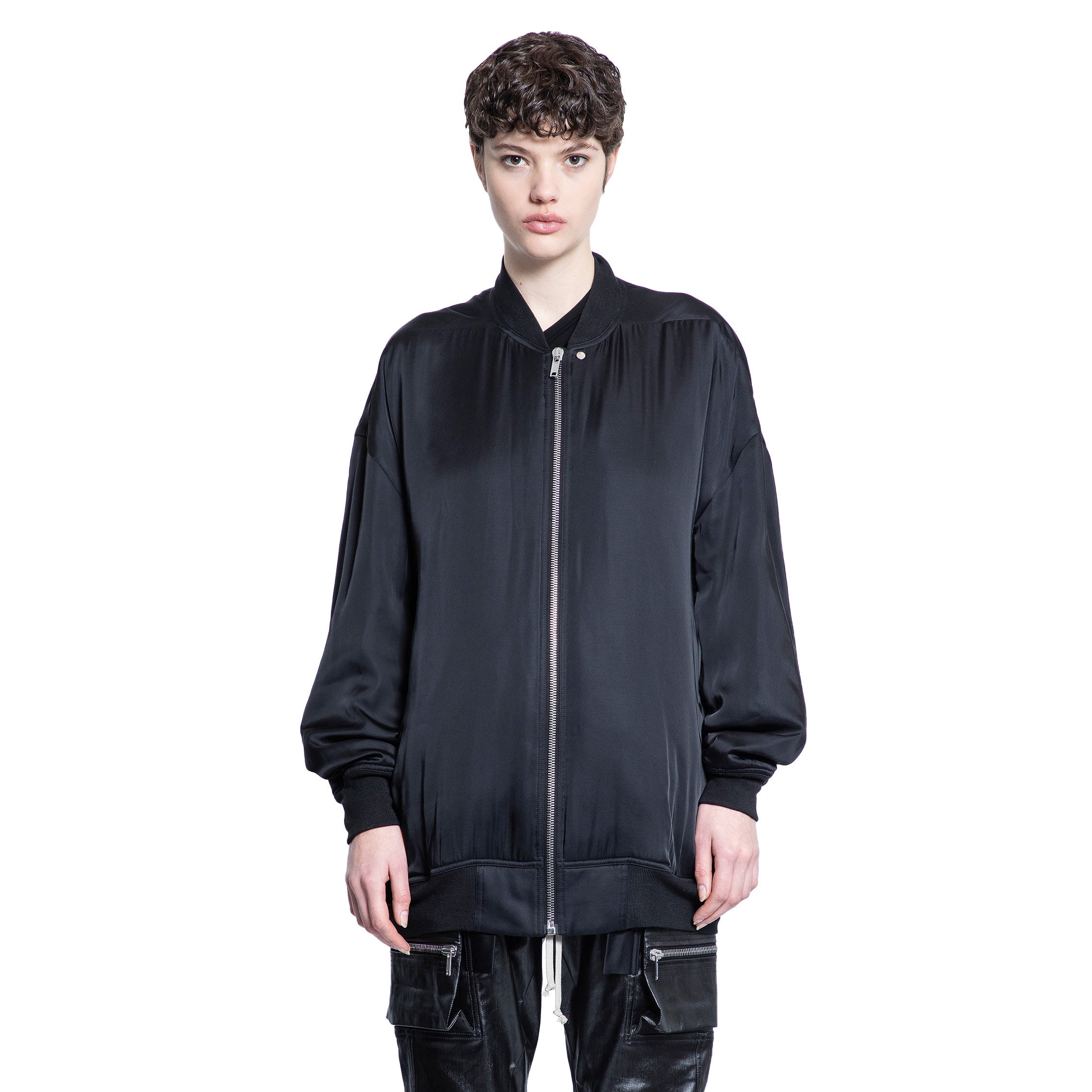 RICK OWENS WOMAN BLACK JACKETS