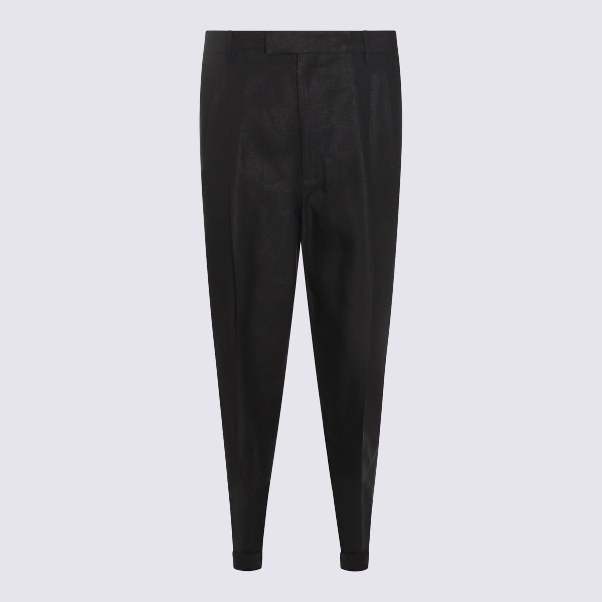 Dolce & Gabbana Black Linen Pants