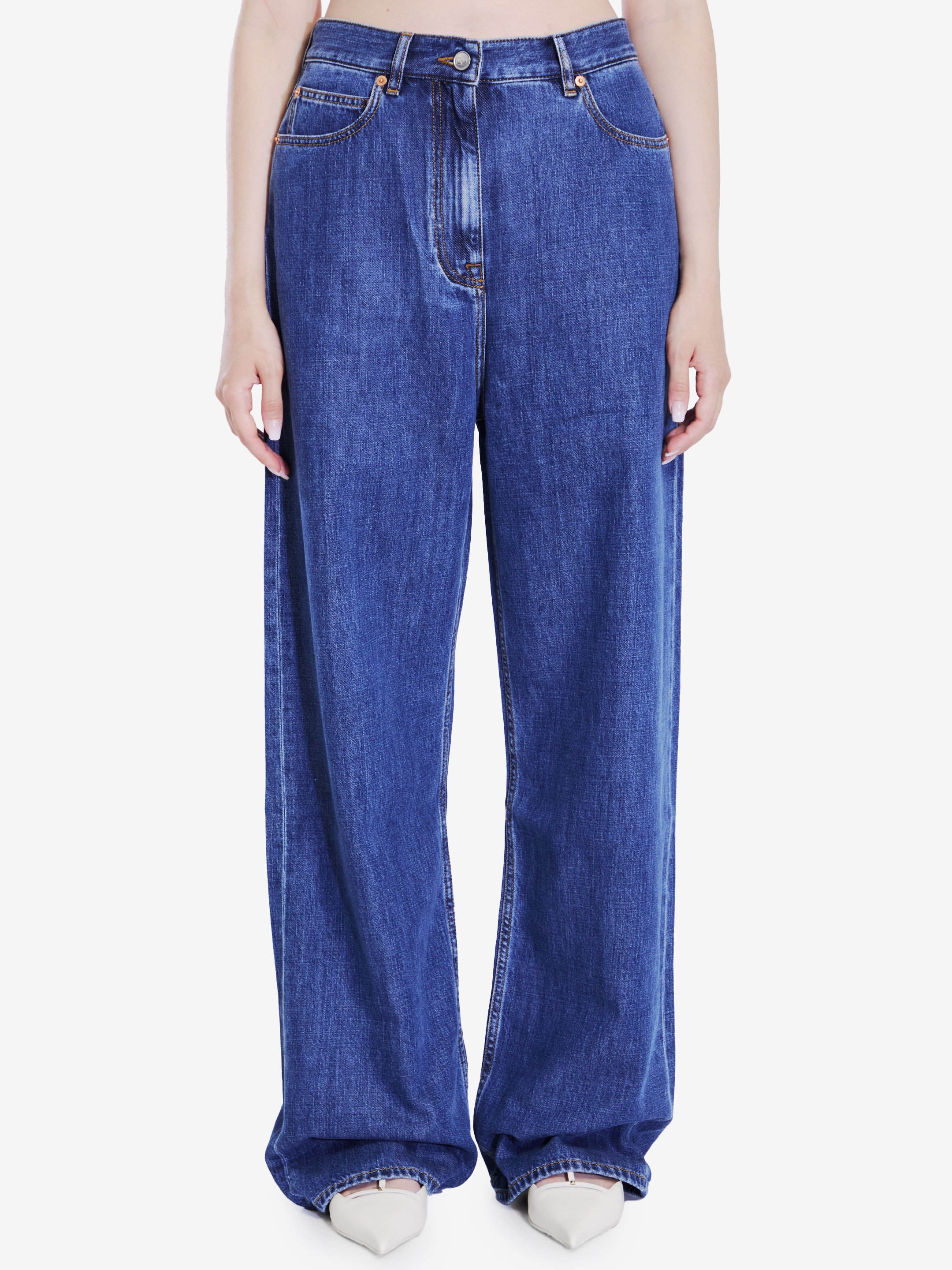 Wide leg jeans