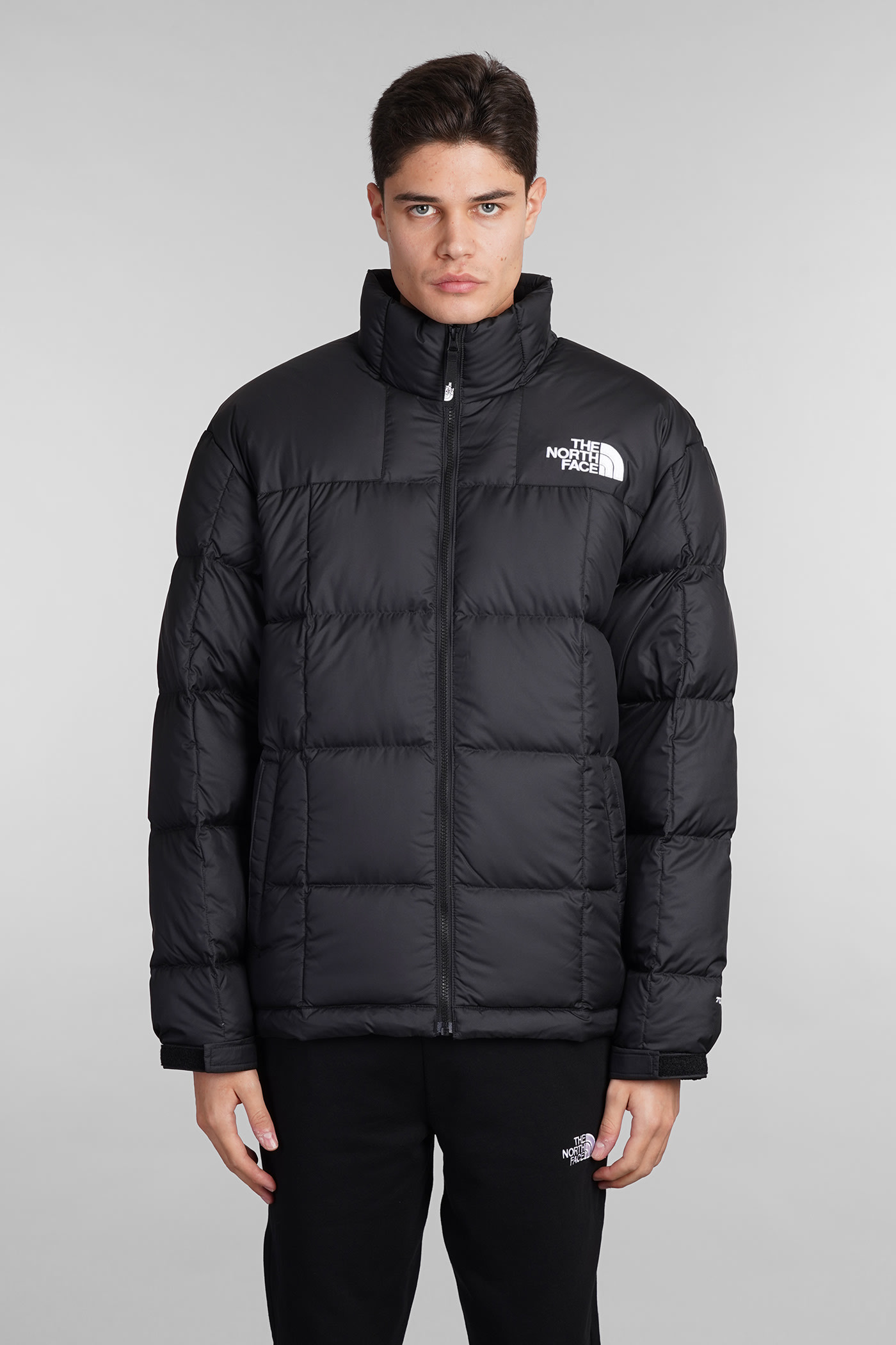 The North Face Lhotse Jacket Puffer In Black Polyamide