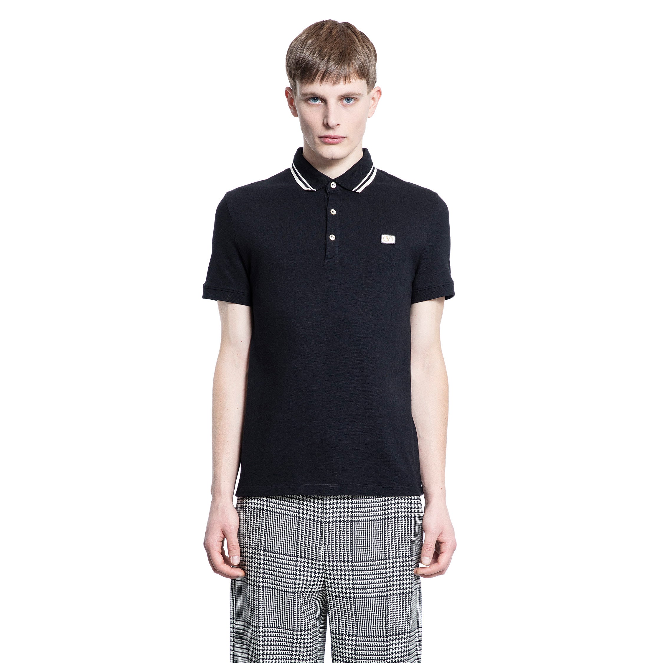 VALENTINO MAN BLACK & WHITE T-SHIRTS & TANK TOPS