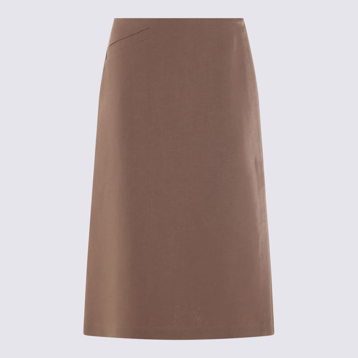 Fendi Antique Pink Linen Skirt