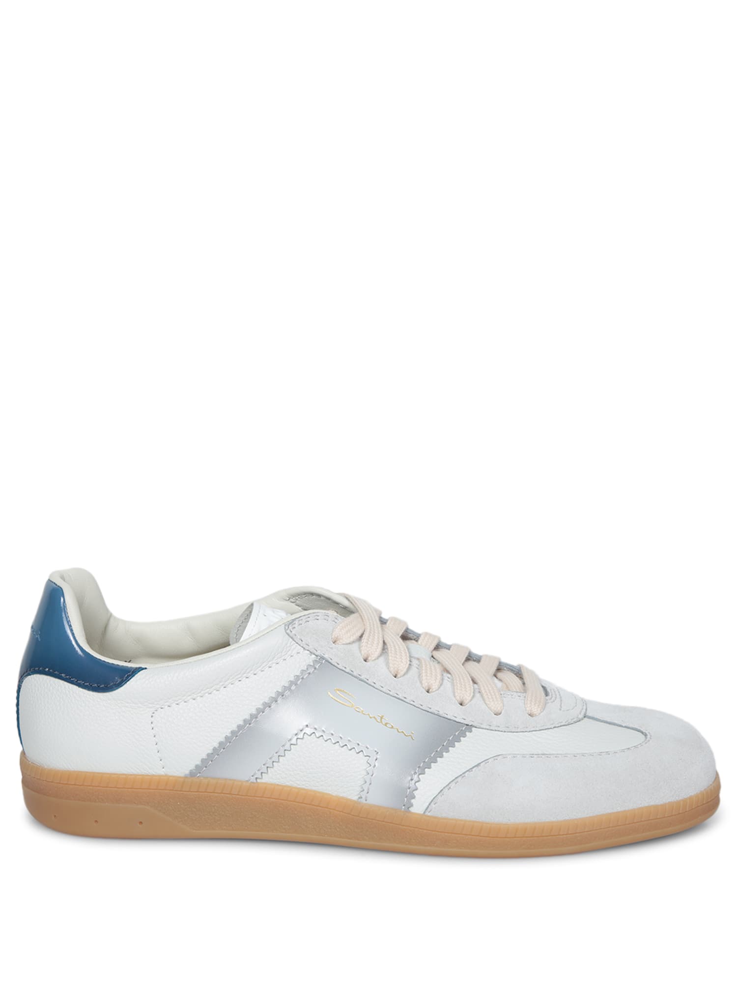Santoni Olympic 白蓝配色运动鞋