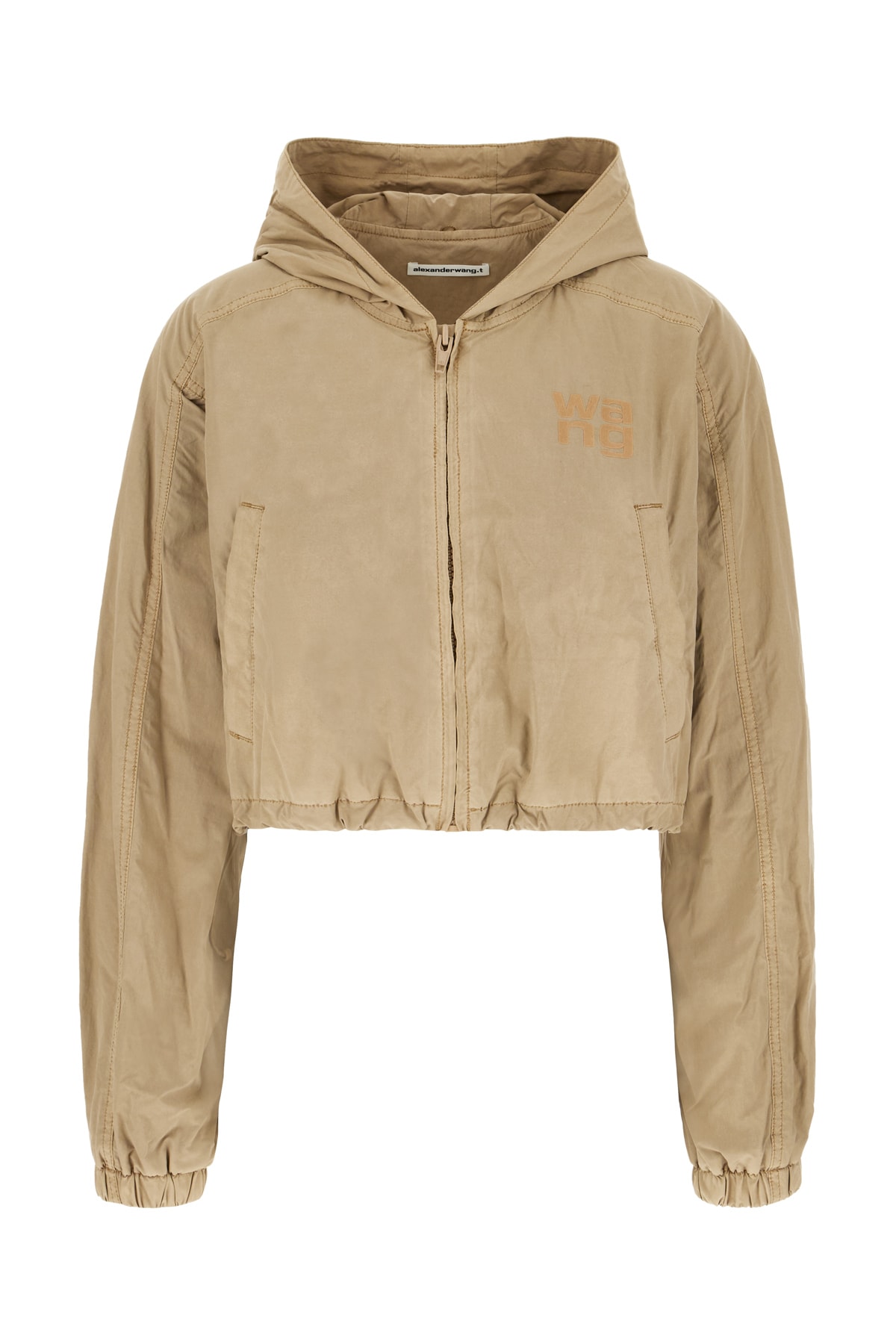 T by Alexander Wang 卡布奇诺色聚酯纤维混纺夹克