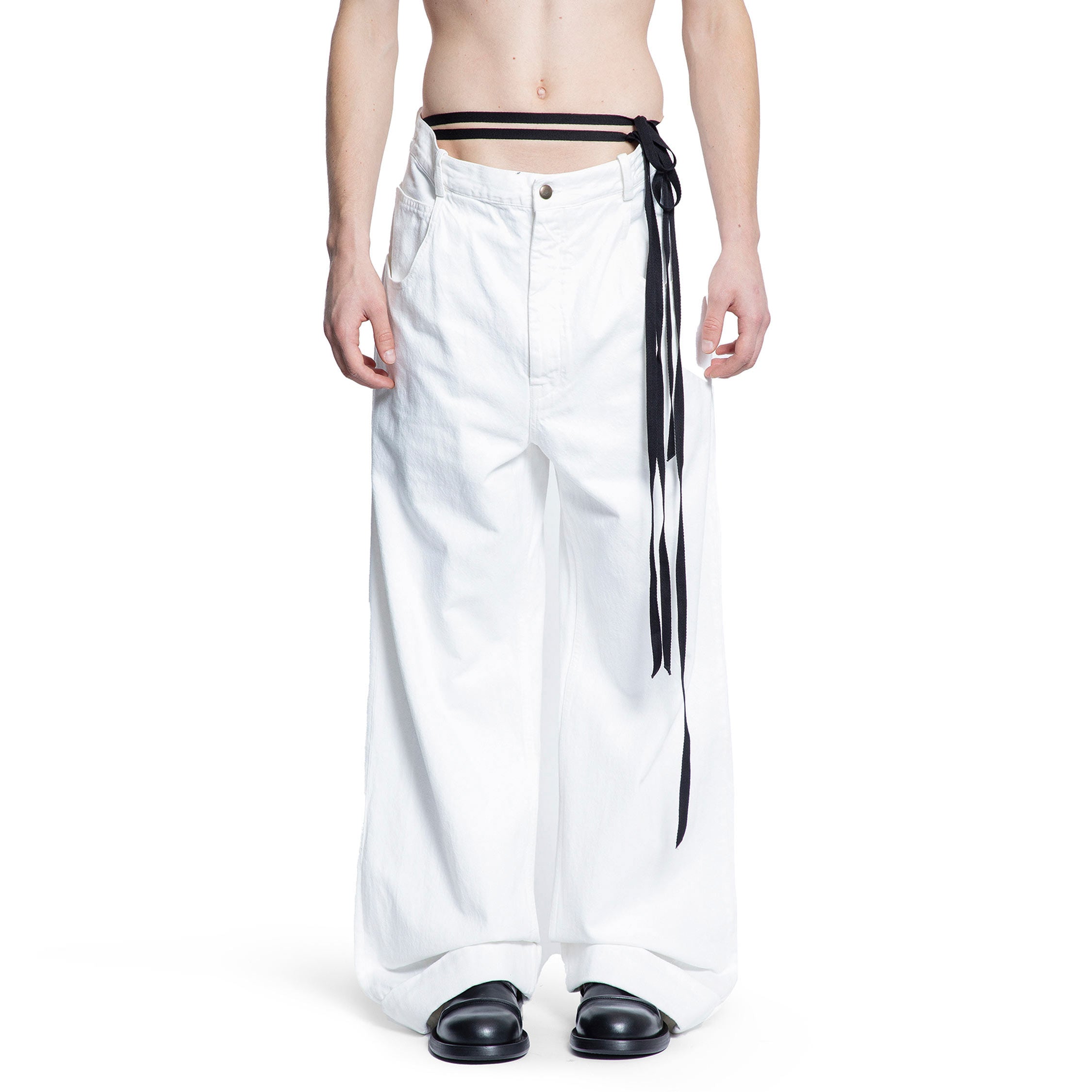 ANN DEMEULEMEESTER MAN WHITE JEANS