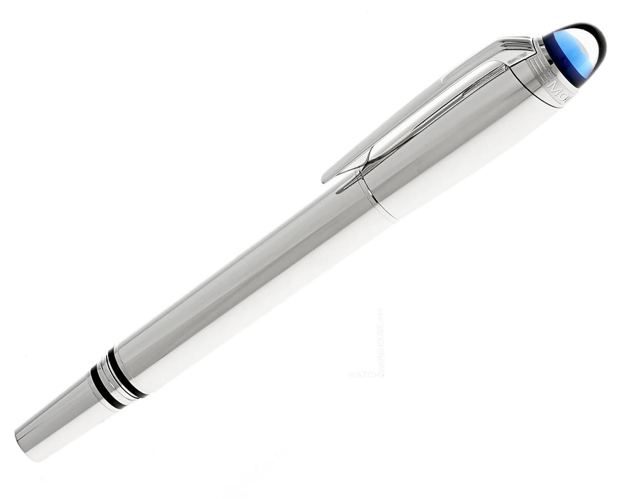 MONTBLANC Star Walker Silver Metal Platinum-Coated Clip Fineliner 118876