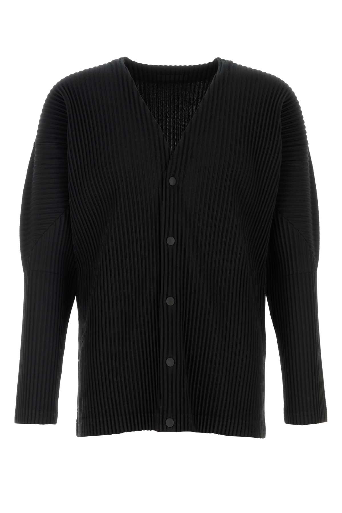 Homme Plissé Issey Miyake 黑色聚酯纤维开衫