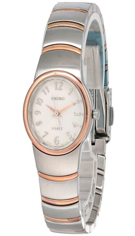 Seiko Vivace White Dial 2-Tone S-Steel Women's Watch SXGH52
