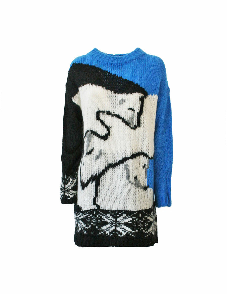 我的Twin Twinset Maglione abito Stampa Orsi