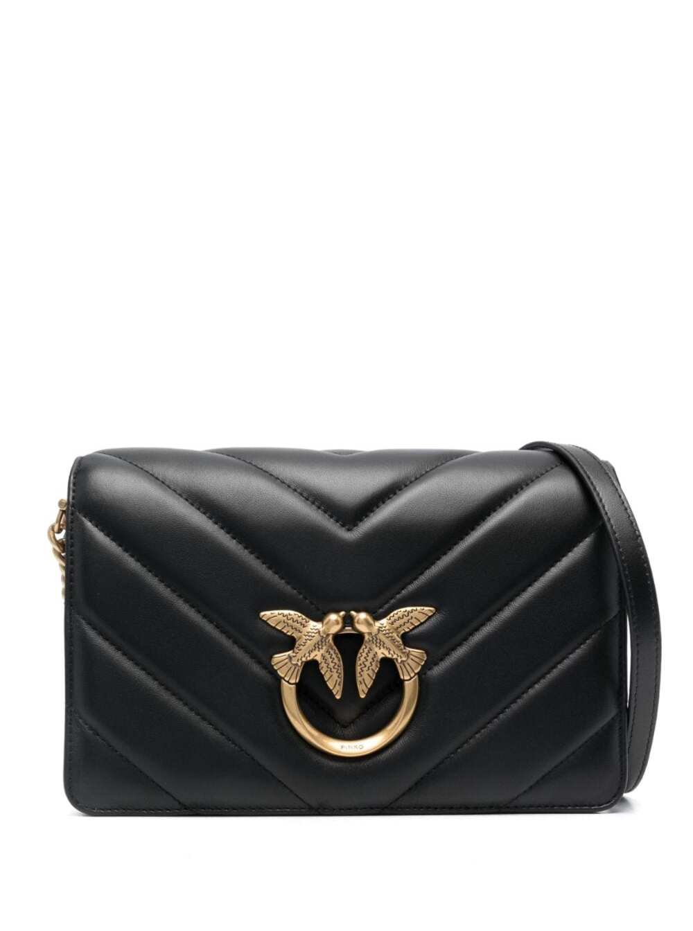 Pinko Classic Love Bag Click Big Chevron Shoulder Bag