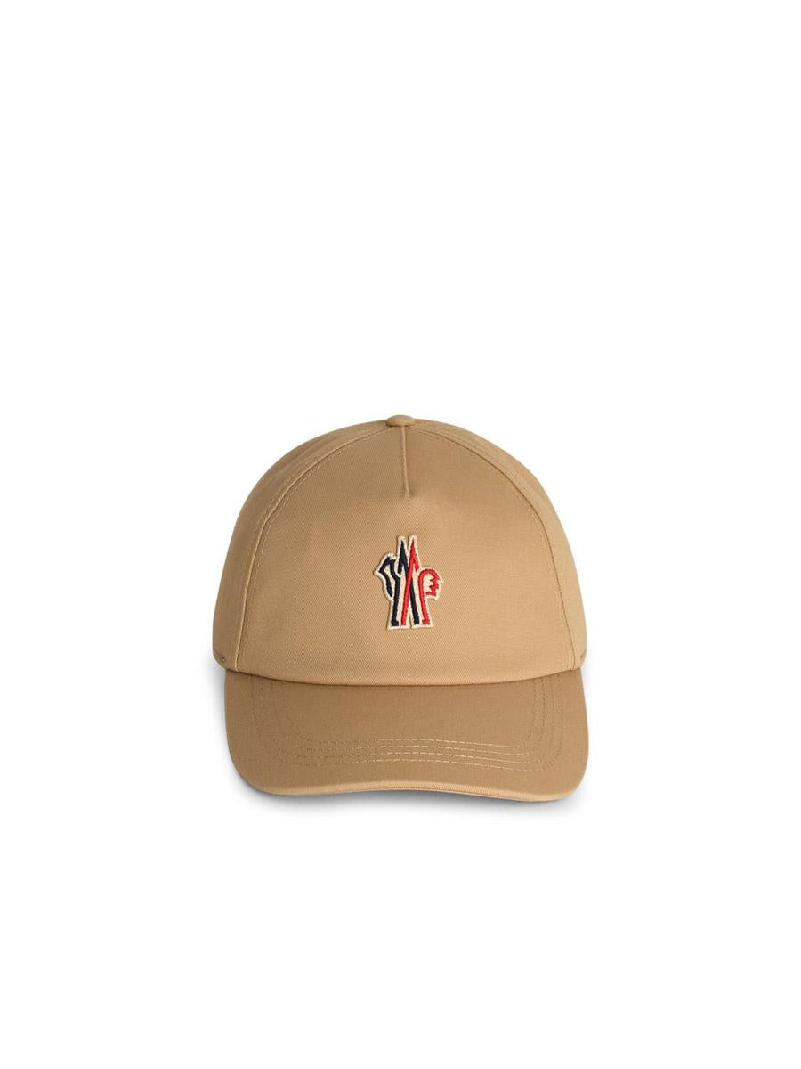 Moncler Grenoble Beige Cotton Cap