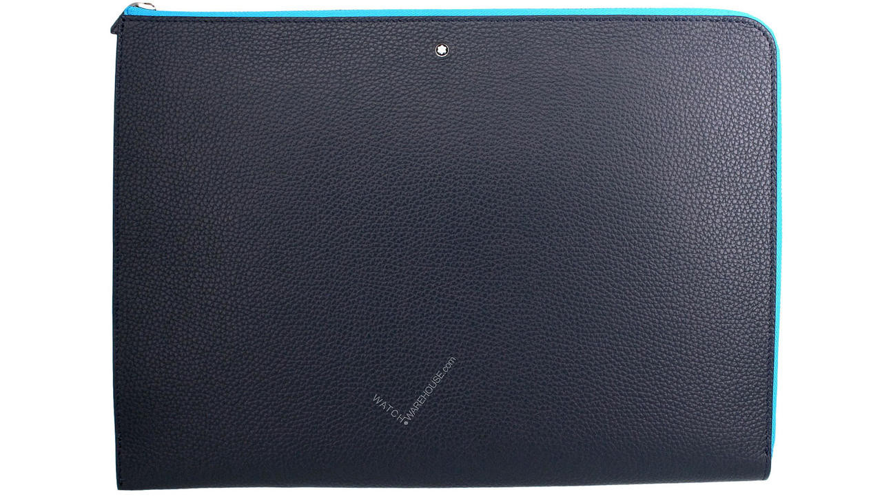 MONTBLANC Meisterstuck Soft Grain Cobalt BLU Leather Portfolio 124116