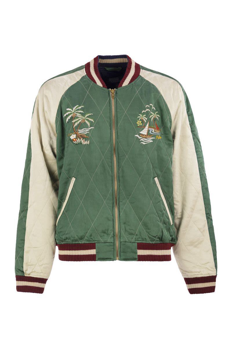 Polo Ralph Lauren 刺绣缎面夹克