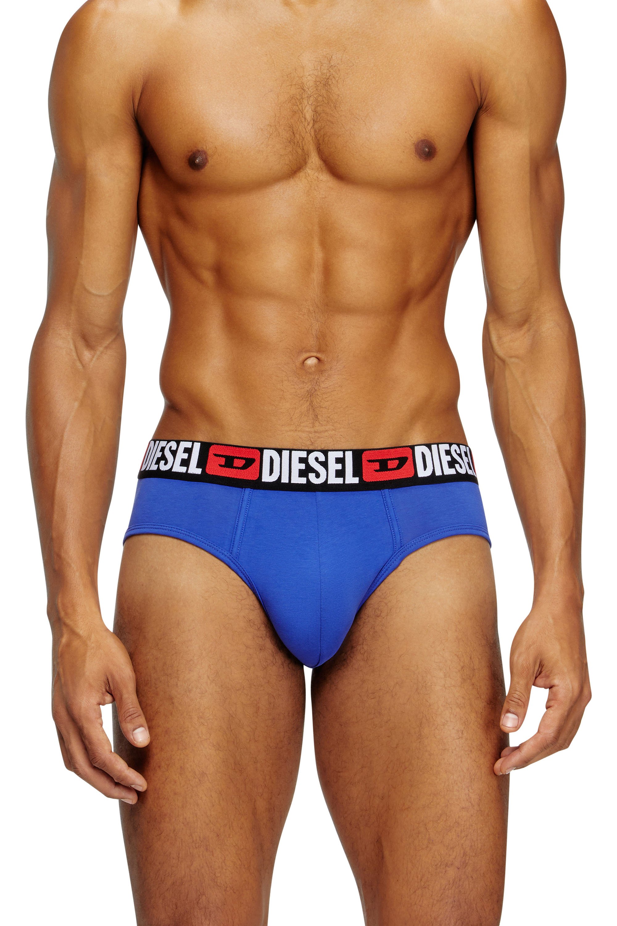 Diesel - Three-pack of solid-colour briefs - Briefs - Man - Multicolor