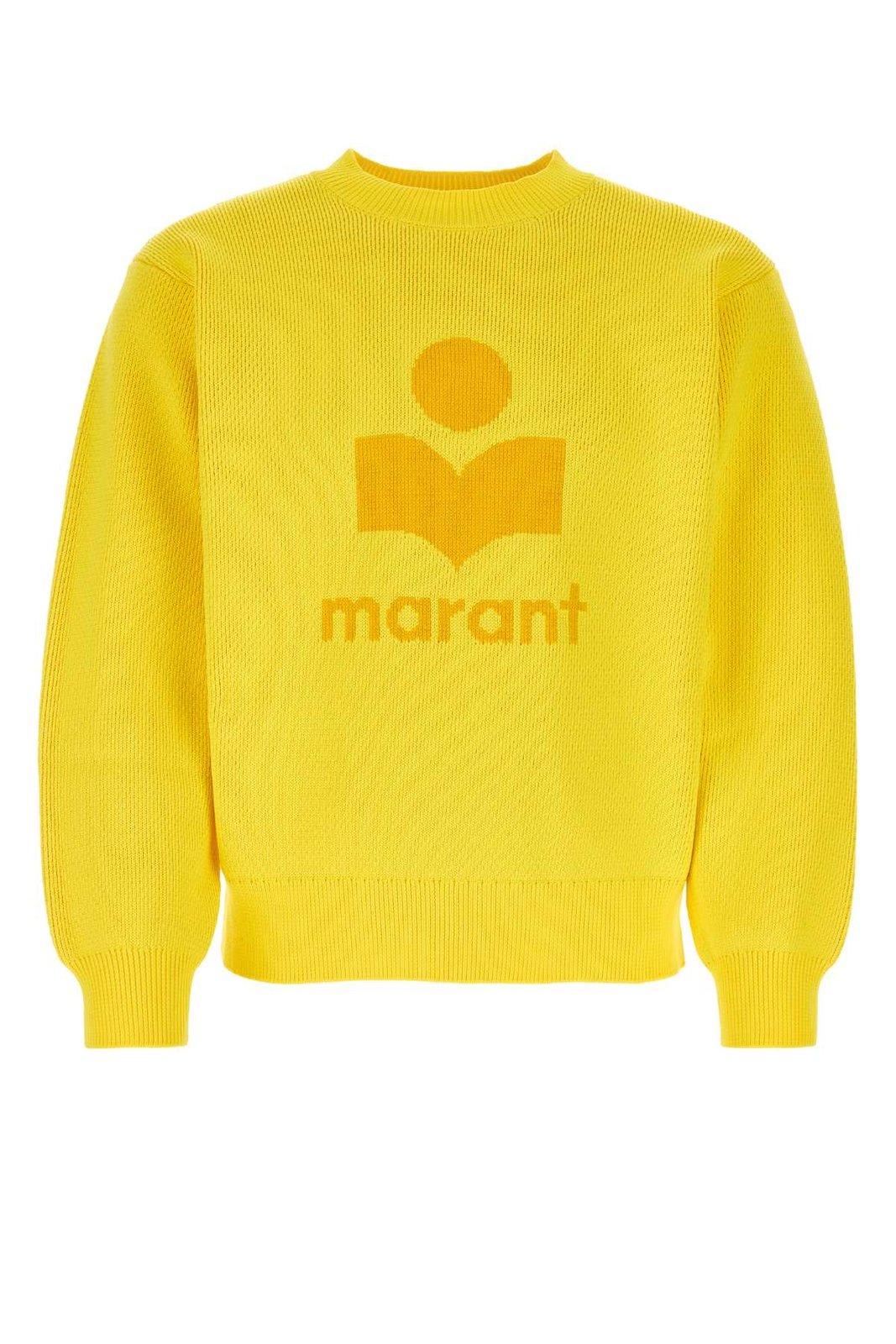 Isabel Marant Logo Intarsia Knitted Crewneck Jumper