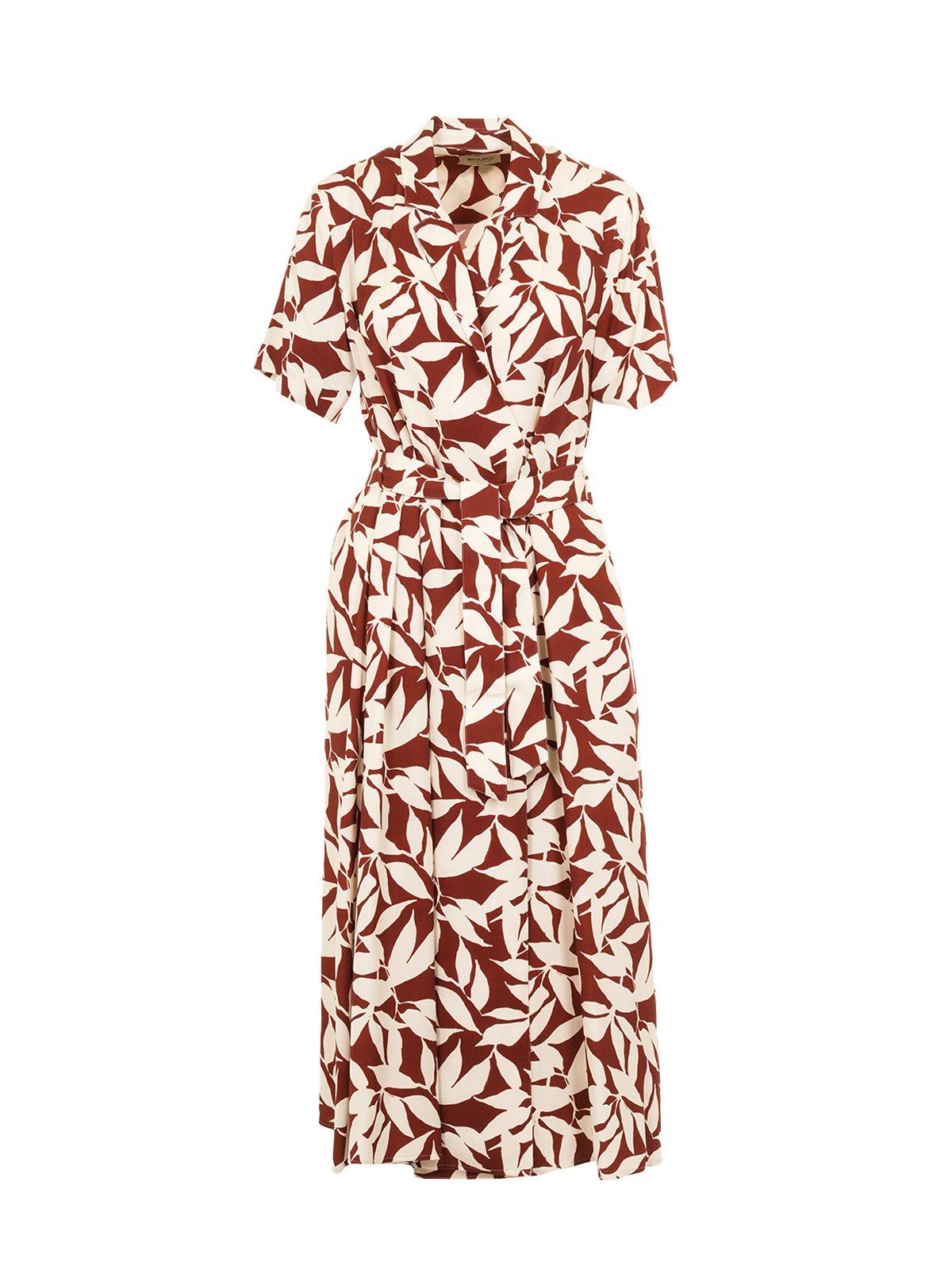 Woolrich Short Sleeved Printed Midi Dress