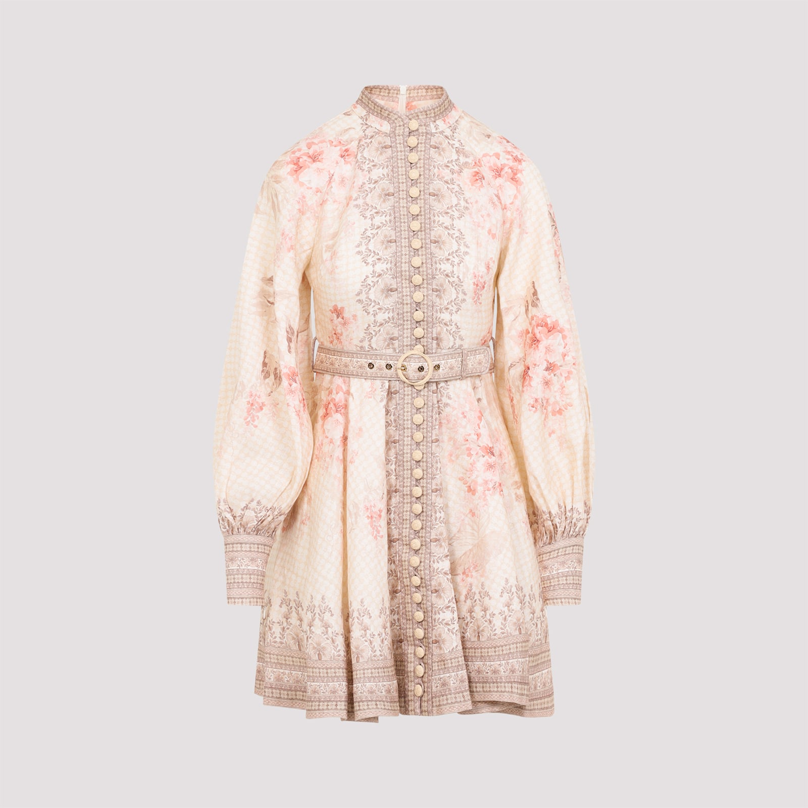Zimmermann Illuminate 闪耀纽扣迷你连衣裙