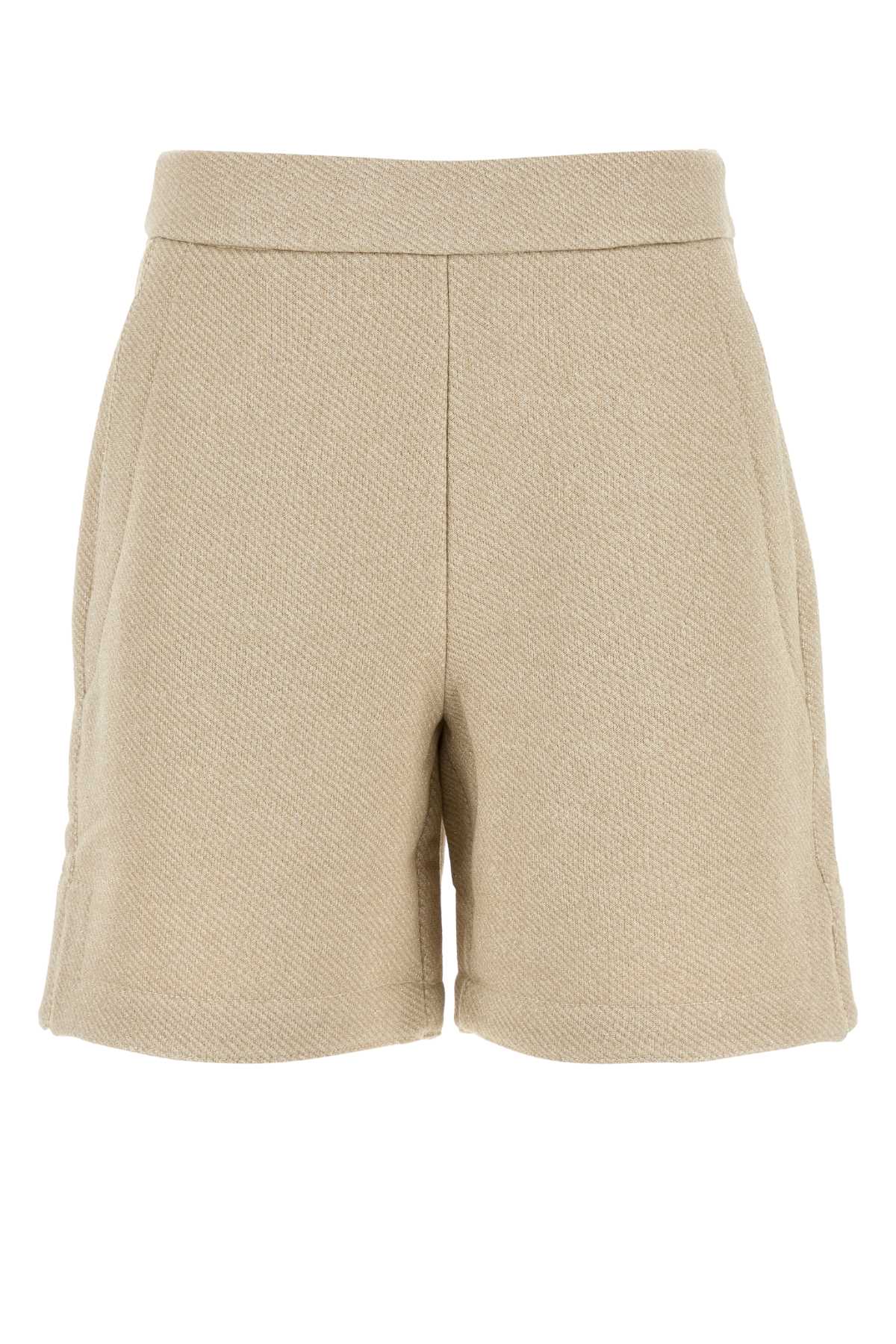 Max Mara 沙色棉混纺 Libia 短裤