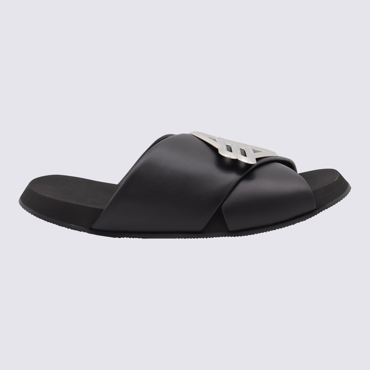 Balenciaga Black Leather Flats