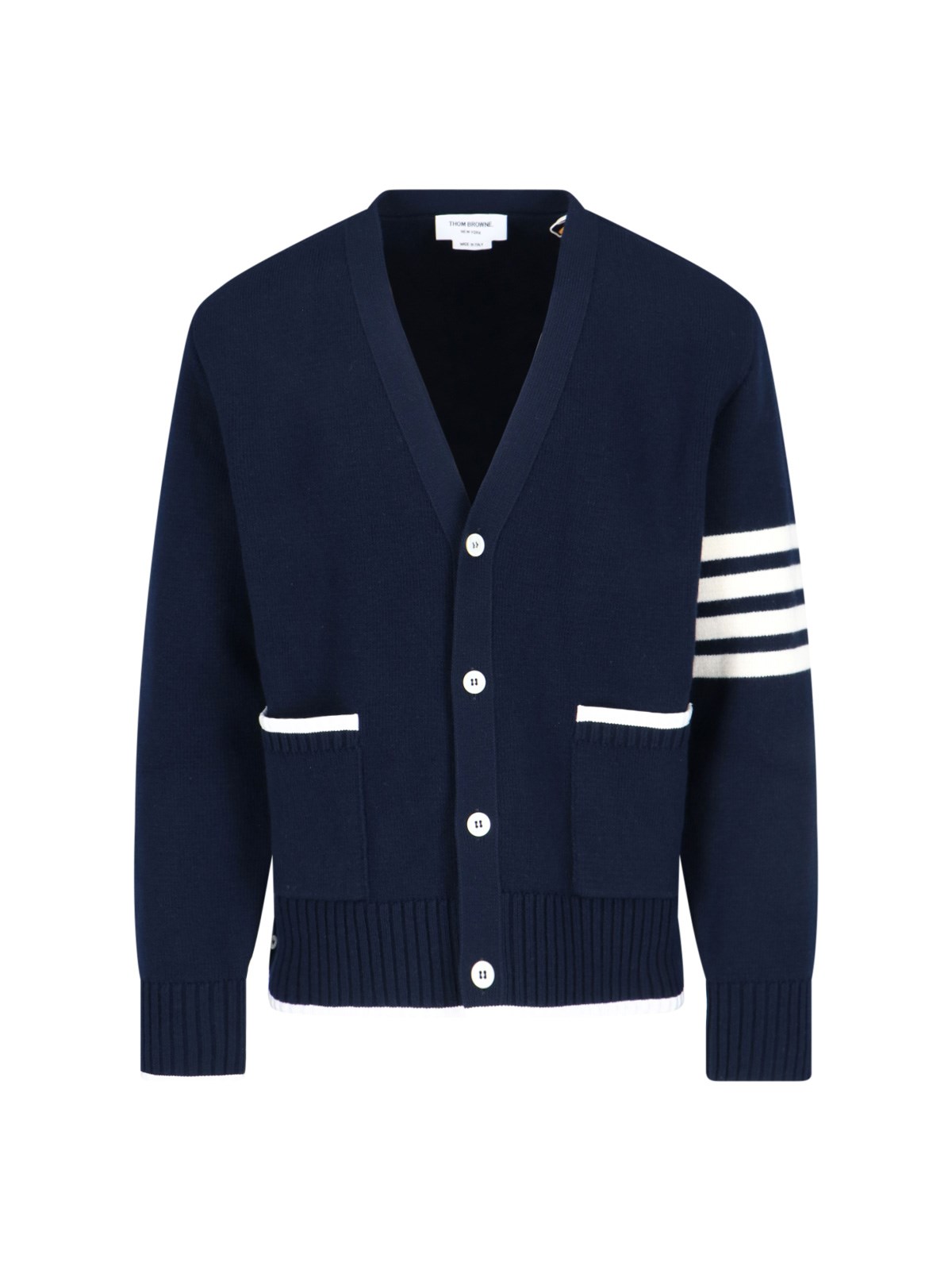 Thom Browne Virgin Wool Cardigan '4-Bar'