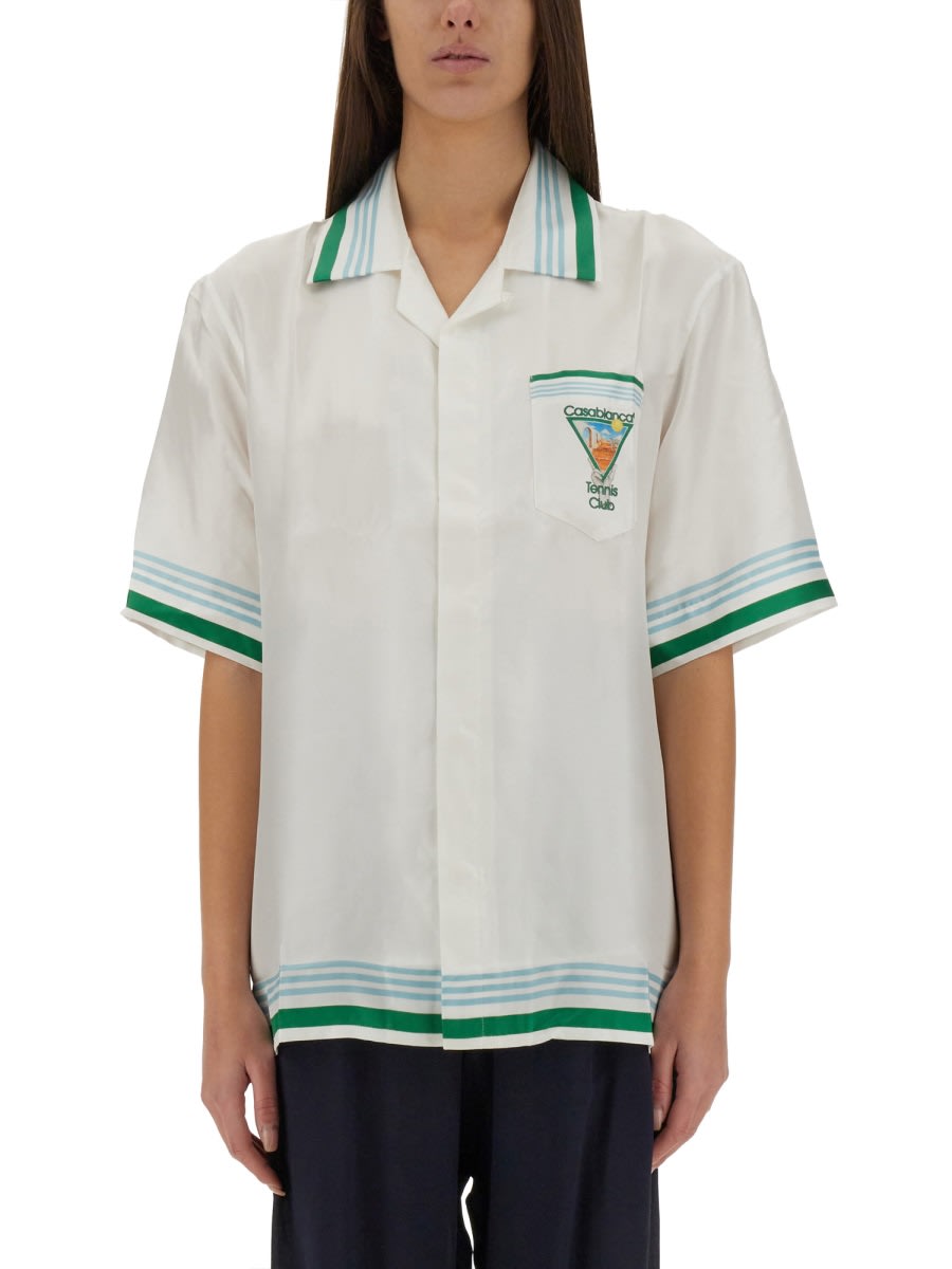 Casablanca Cuban Collar Shirt