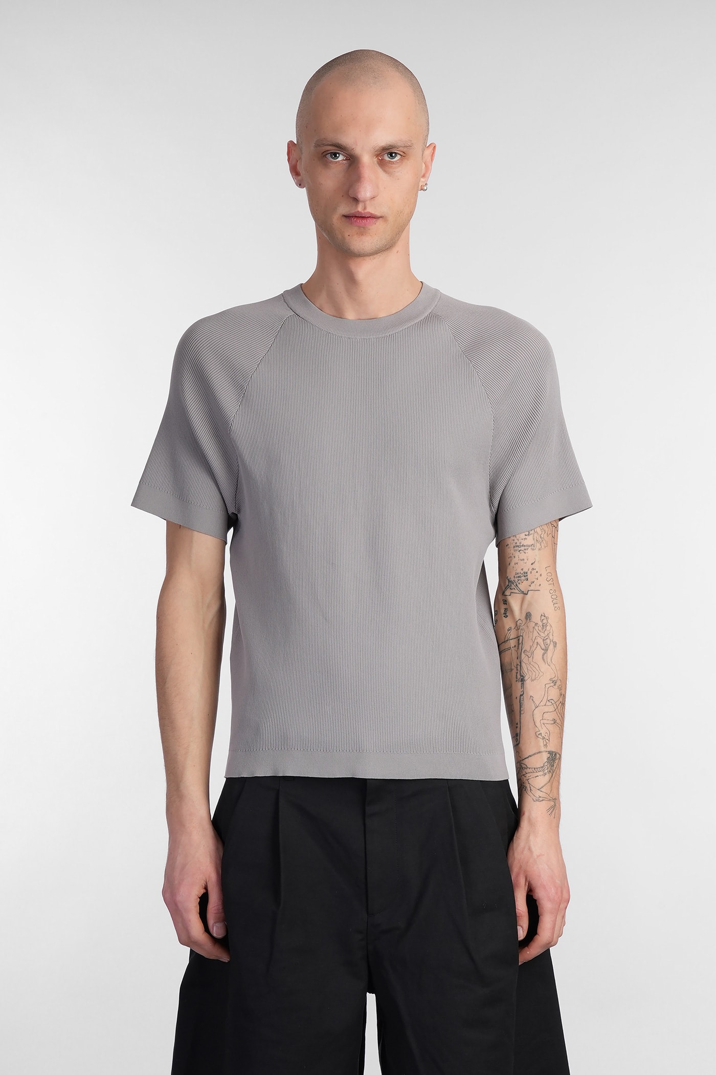 J. L-A. L Aquifer Shortsleeve T-shirt In Grey Polyester