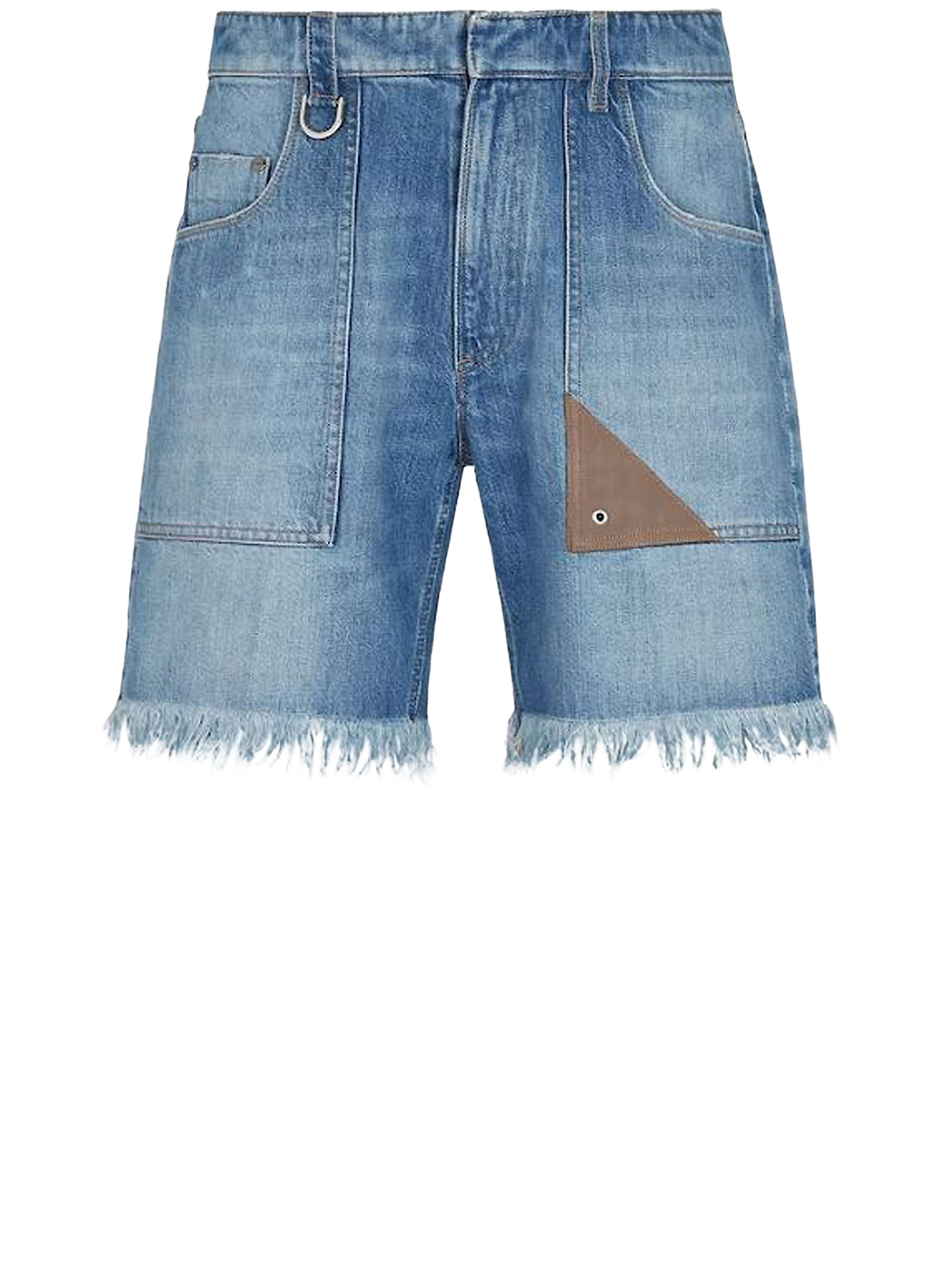 Blue denim bermuda shorts